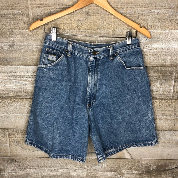 Pants - Wranger vintage 90s light blue mom shorts midi denim jean shorts
